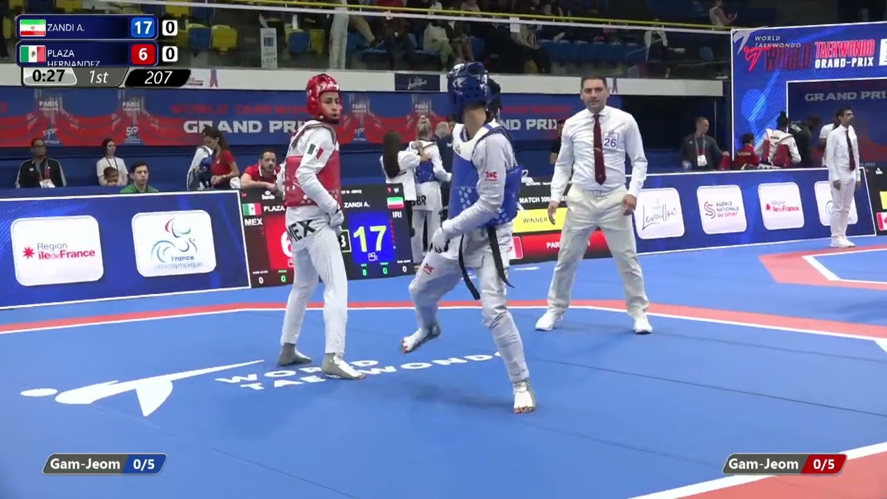 207 Round of 32 MEN M  58KG IRI ZANDI A  MEX PLAZA HERNANDEZ