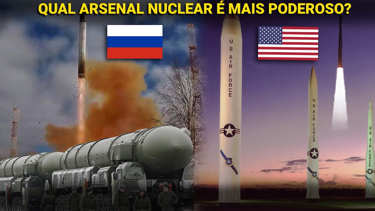 R&uacute;ssia vs EUA: Quem tem o arsenal nuclear mais poderoso?