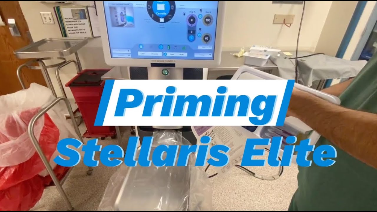 The Priming Steps of the Stellaris Elite Vitrectomy Machine