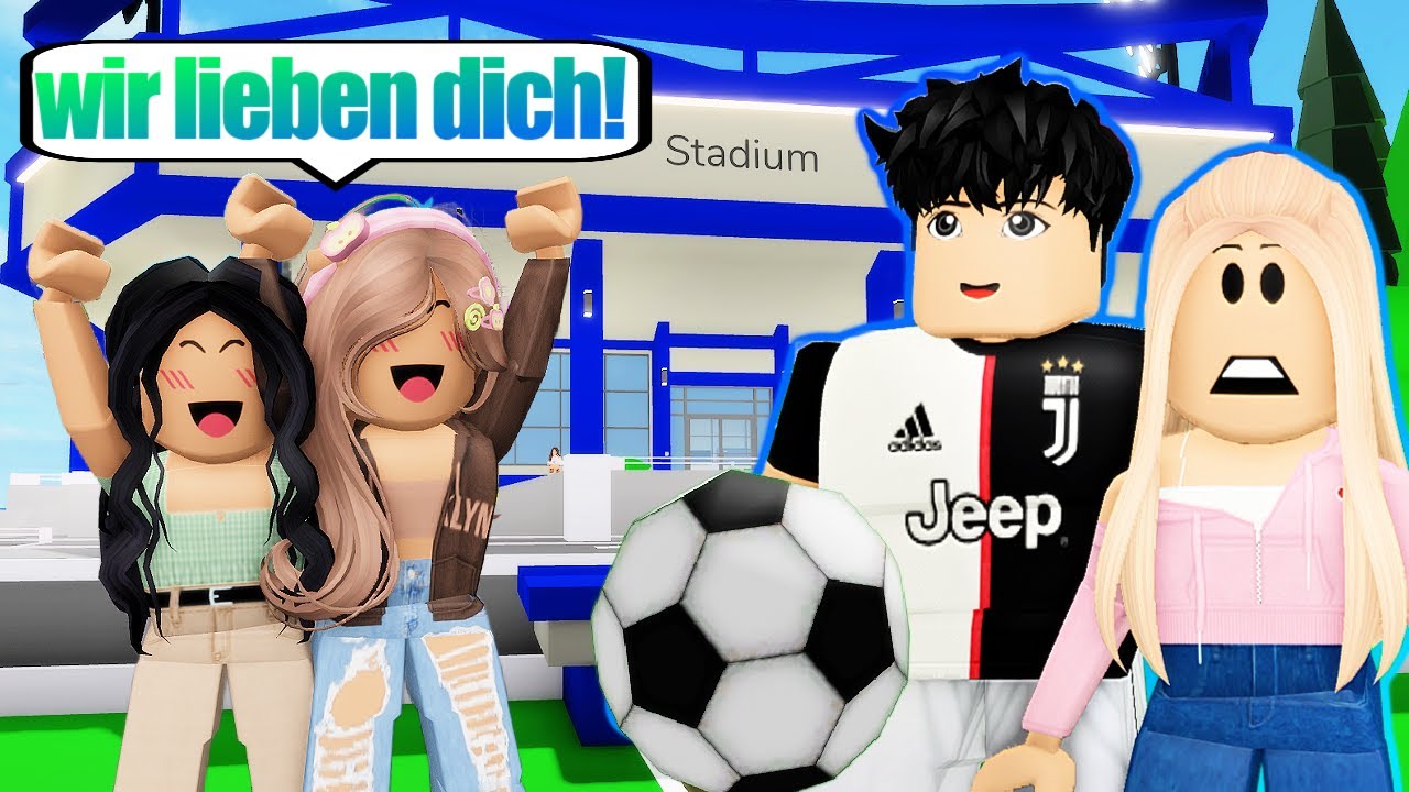 mein Freund 👦🏻 ist ein BER&Uuml;HMTER FUSSBALLSPIELER ⚽️ in BROOKHAVEN 🏡 Roblox Roleplay Story