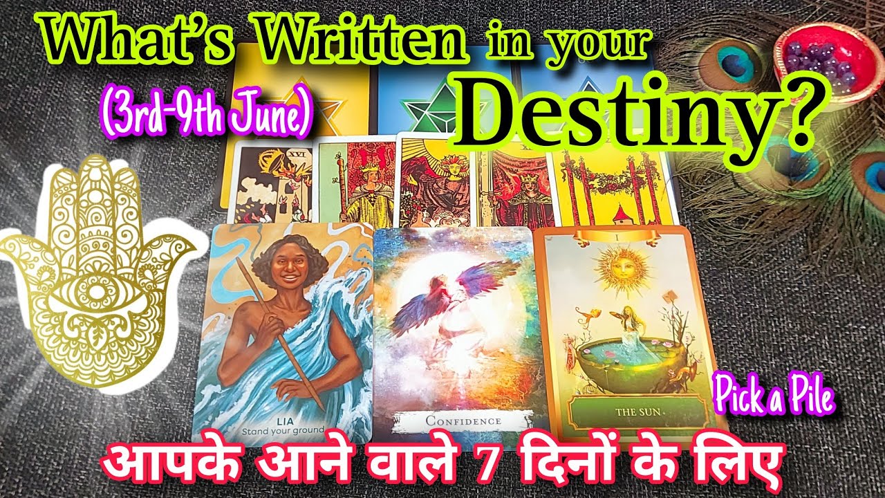 ⭐Unlocking Your DESTINY⭐For Next 7 Days (3rd-9th June)🦋🌻🔮Pick Your DOB🧿Hindi🀄