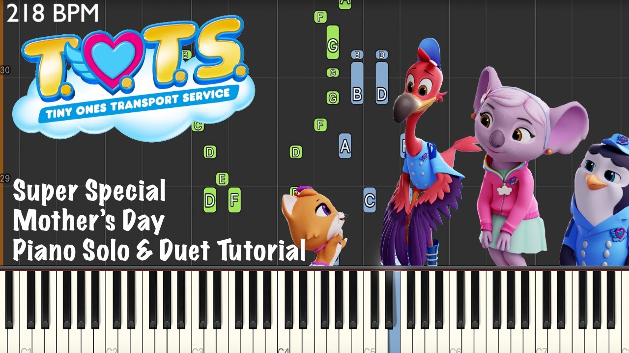 Disney Junior's T.O.T.S. ~ Super Special Mother's Day ~ Piano Solo & Duet Tutorial