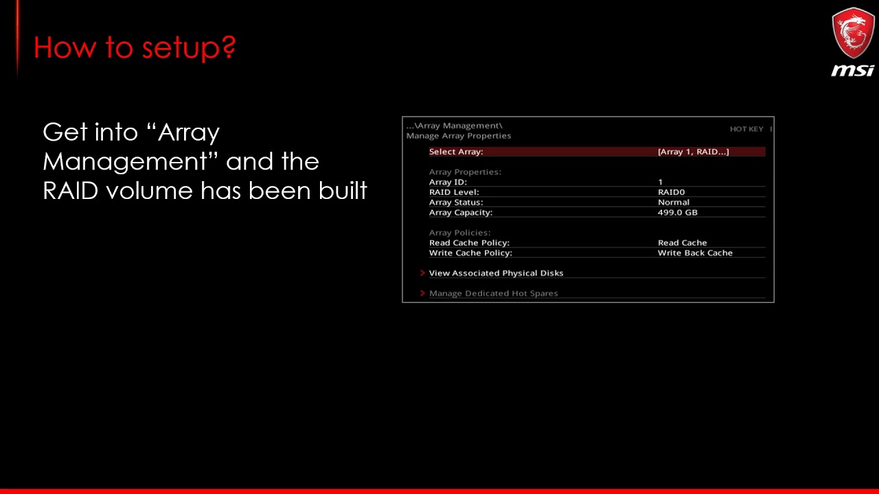 MSI&reg; HOW-TO setup X399 NVME M.2 RAID
