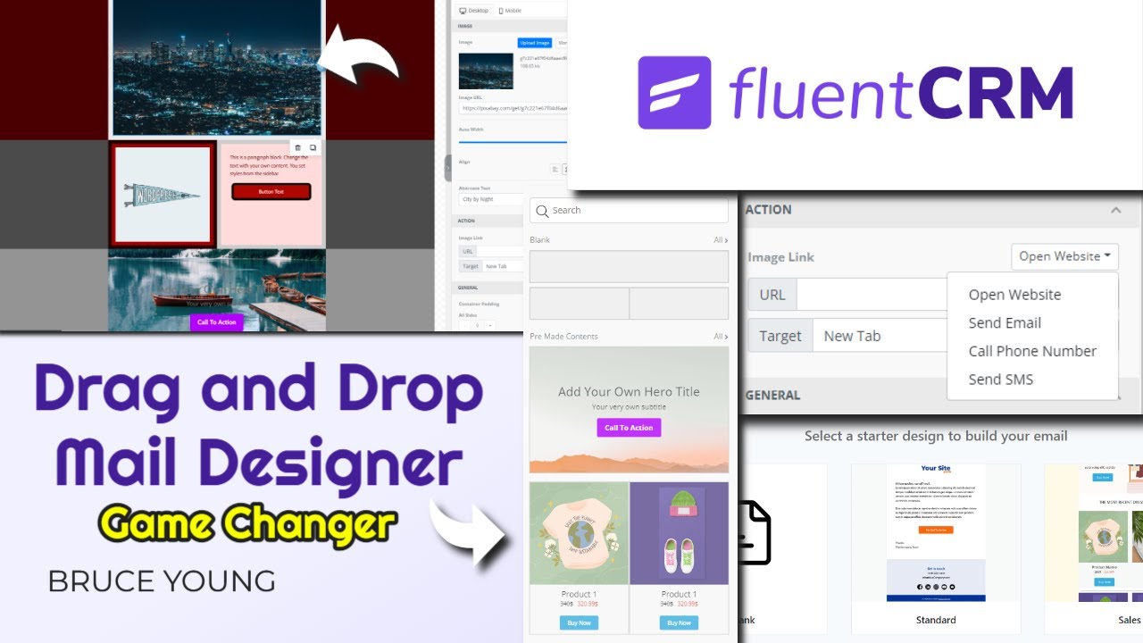 Fluent CRM — конструктор электронных писем с функцией перетаскивания — Великолепно — Лучший инстр...