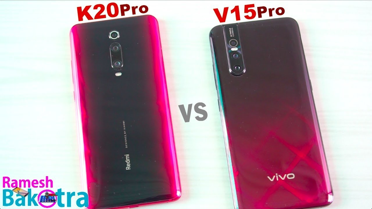 Redmi K20 Pro vs Vivo V15 Pro SpeedTest and Camera Comparison