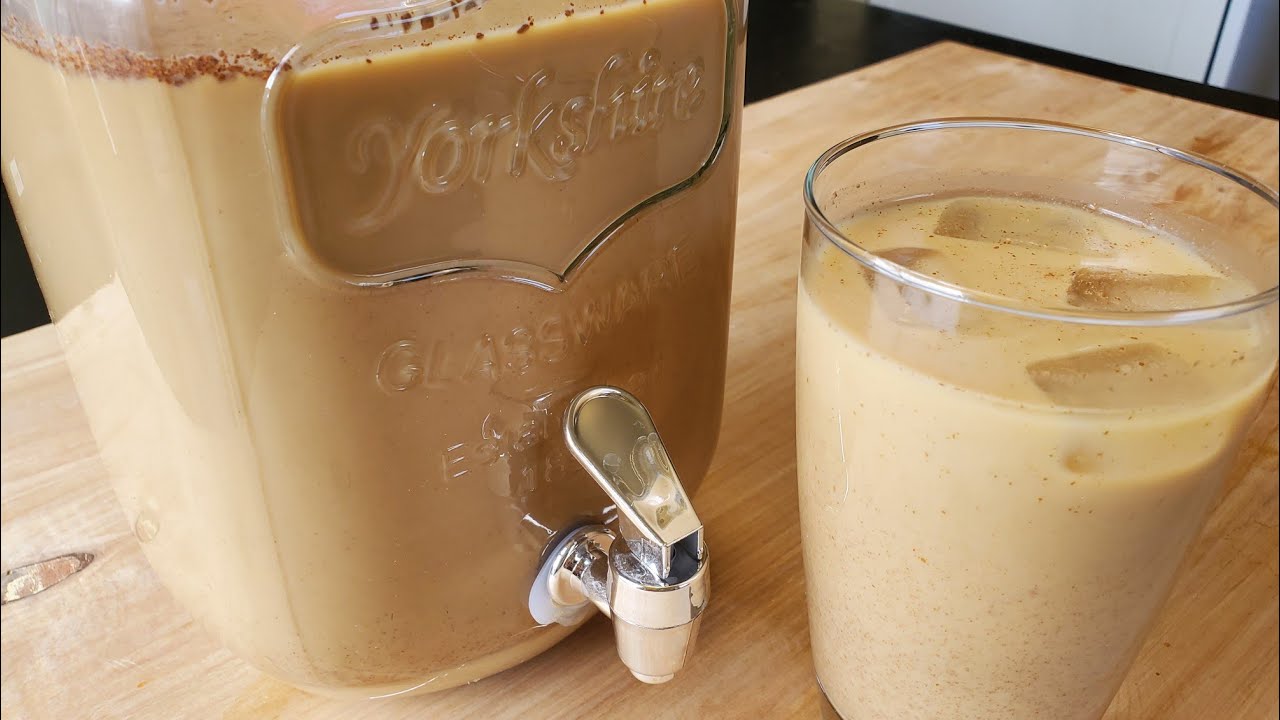 Agua de horchata con cafe