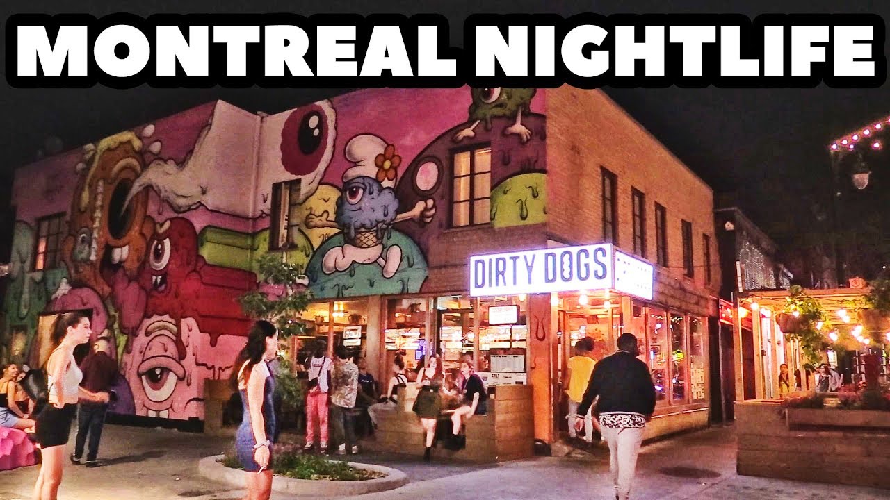 Montreal Downtown Nightlife & Nightclubs! Saint-Laurent Boulevard Night Party #montrealdowntown