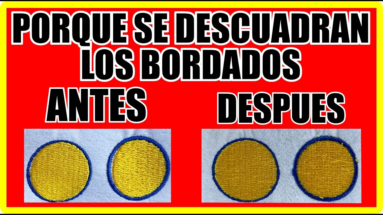 PORQUE SE DESCUADRAN TUS BORDADOS ⚠️ SOLUCION ⚠️ PROBLEMAS MECANICOS Y DIGITALES ⚠️ SOLUCION