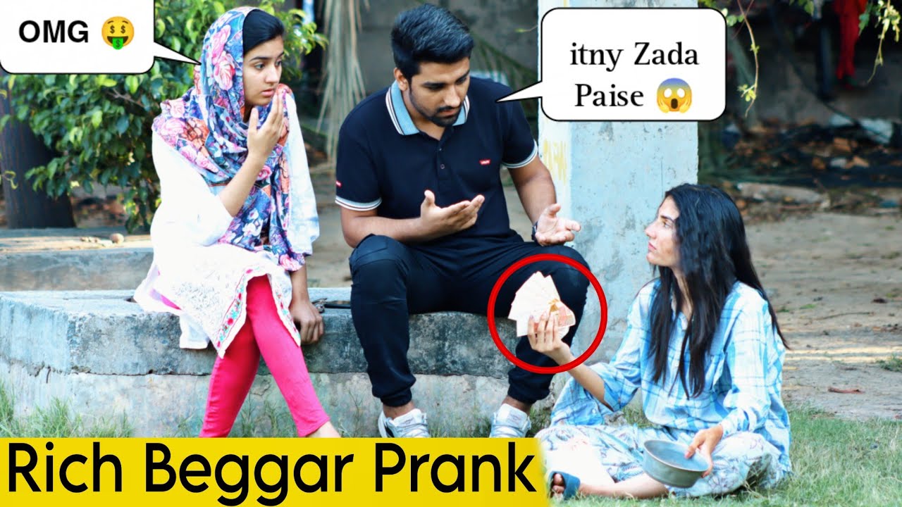 Rich Beggar Prank with i Phone x & 1 Lakh Rupees