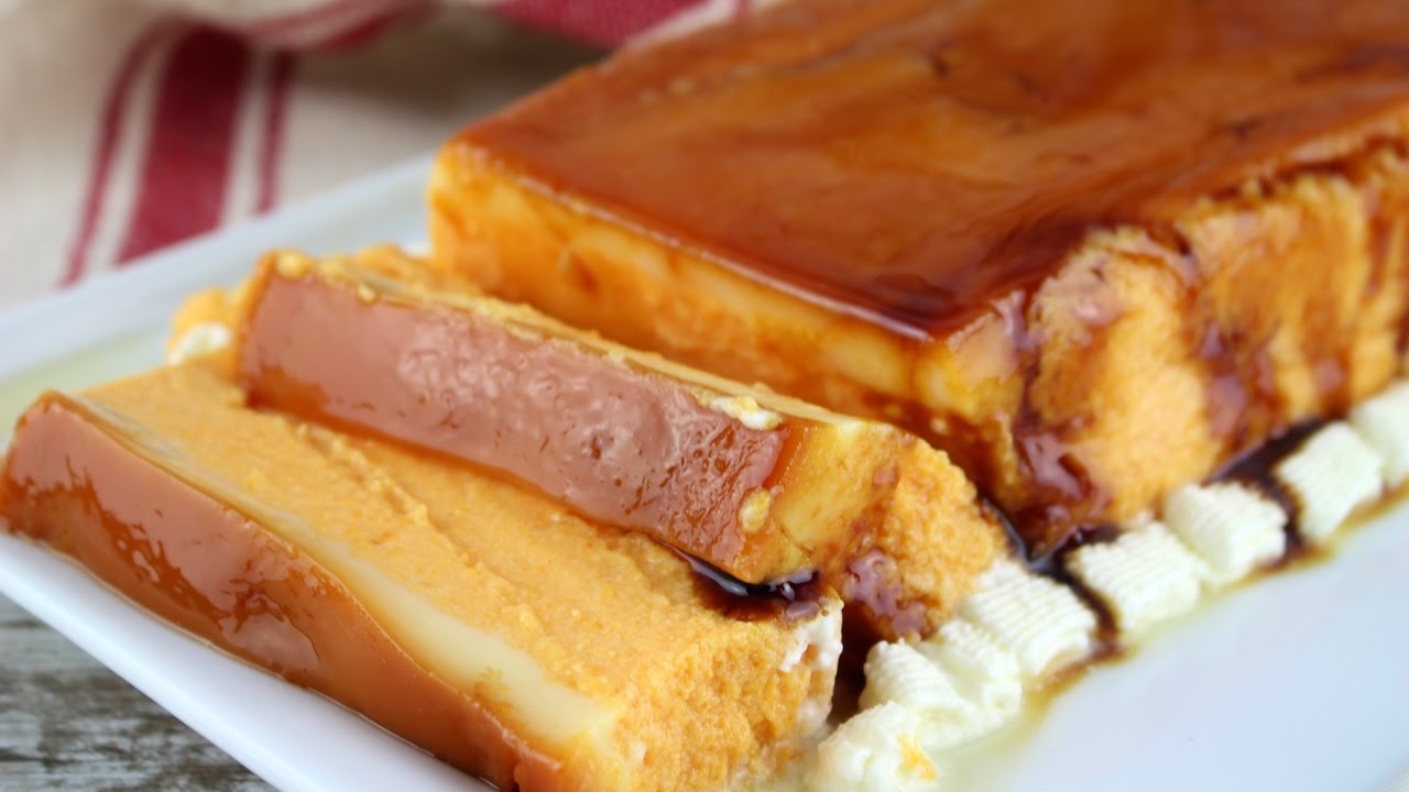 Flan de calabaza sin lactosa 🍮