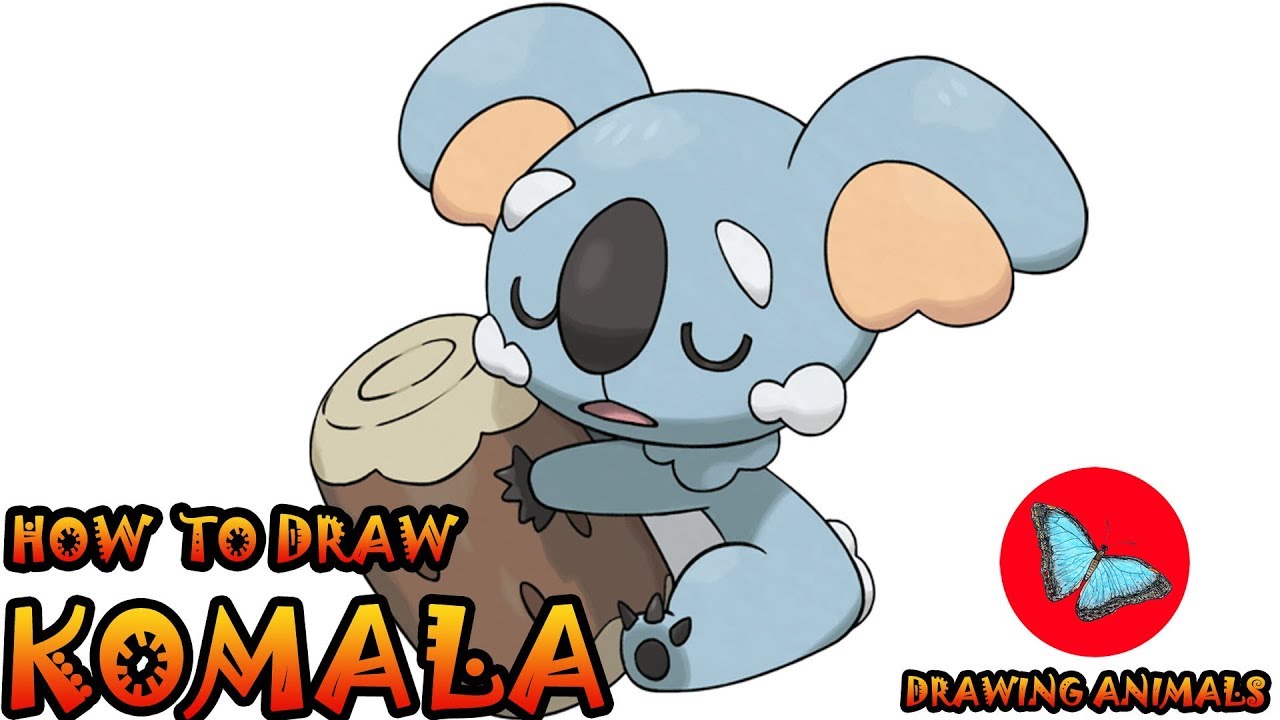 How To Draw Komala Pokemon | Drawing Animals