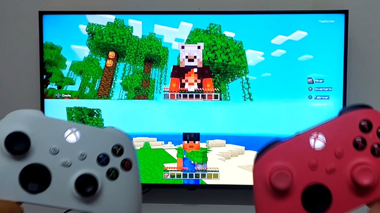 COMO JUGAR MINECRAFT EN PANTALLA DIVIDIDA EN XBOX SERIES S