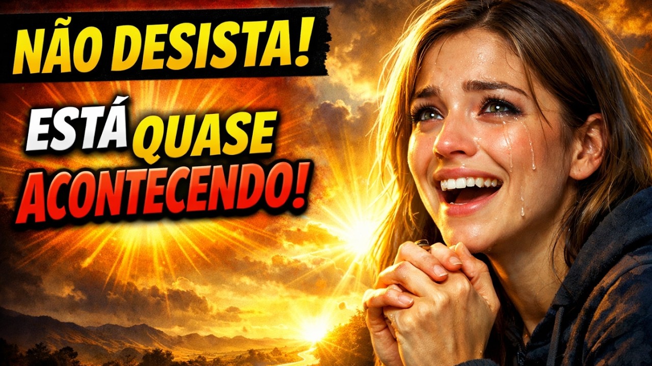 Você pensou em desistir, mas escute: está quase acontecendo
