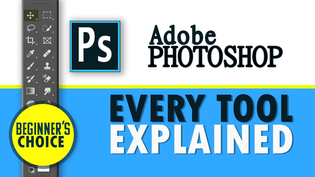Full Demonstration of Adobe Photoshop Tools - All 60+ tools explained