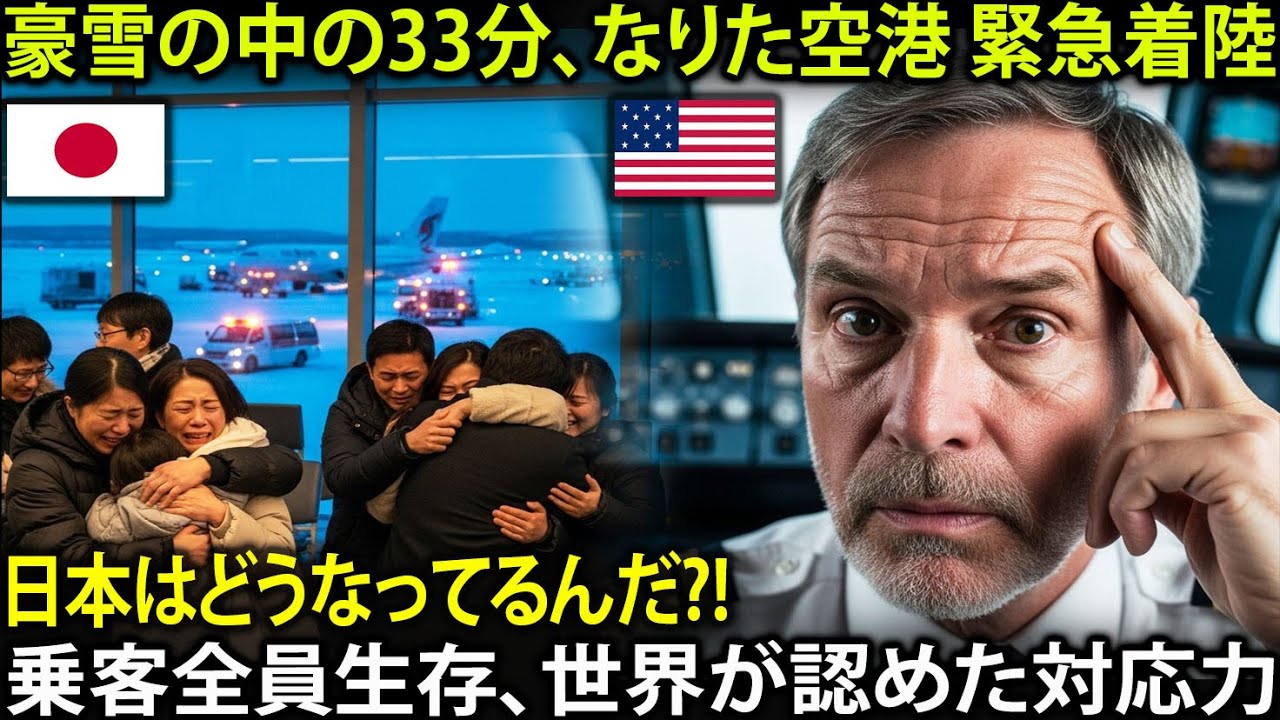 [海外感動秘話] なりた空港 緊急着陸、外国人たちが入国ロビーで嗚咽。豪雪のなりた空港が見せた奇跡の33分