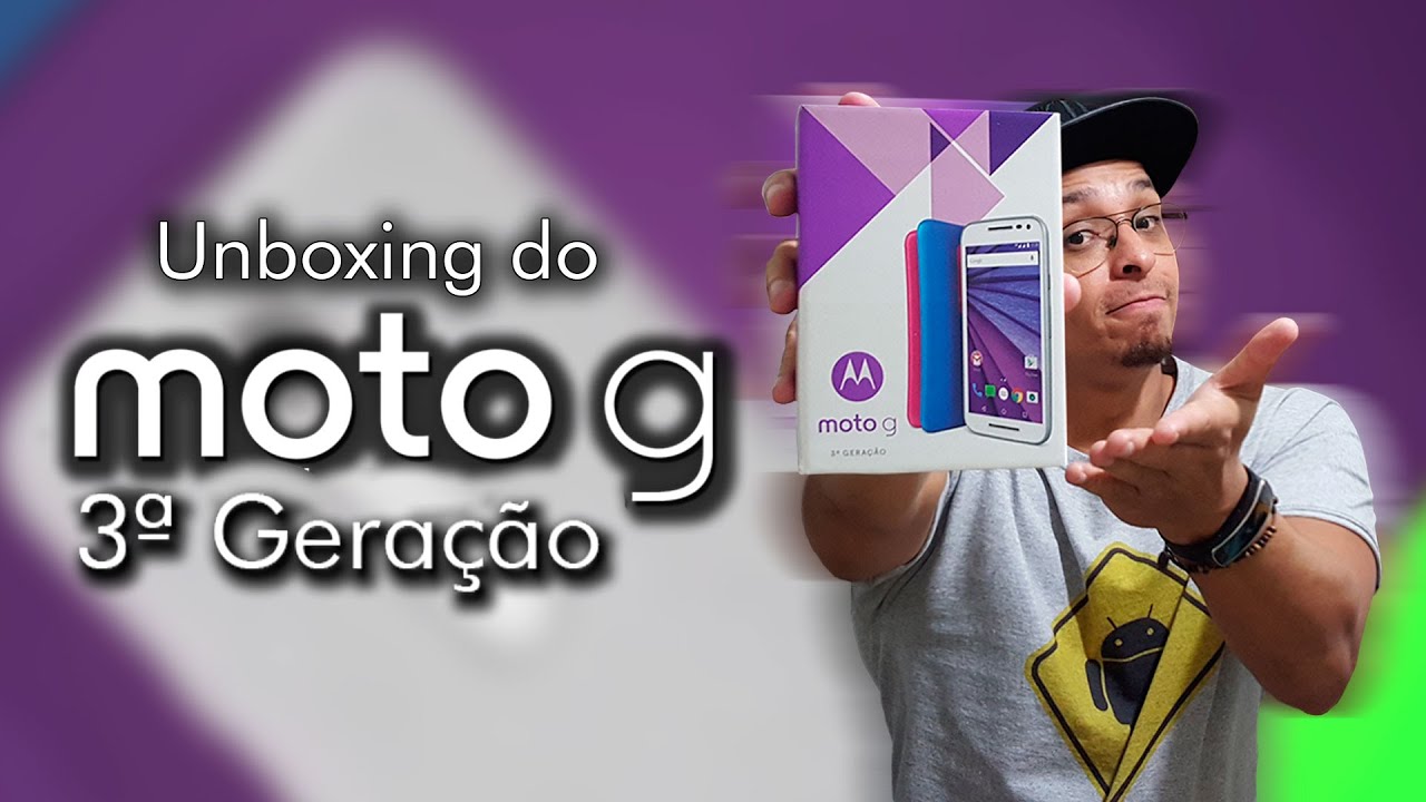 Unboxing (tirando da caixa) Motorola Moto g 3ª Geração   XT1544
