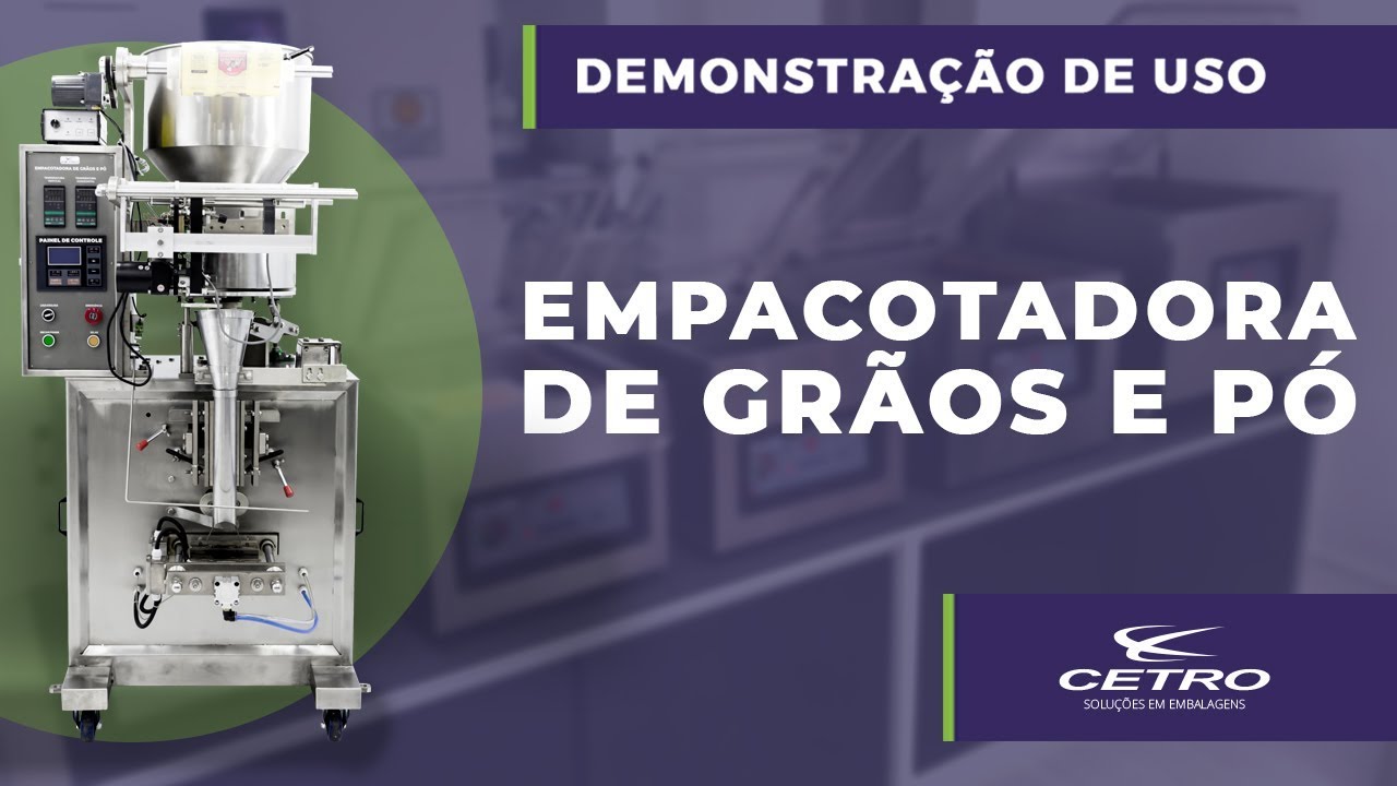 Empacotadora de Gr&atilde;os e P&oacute; - Cetro