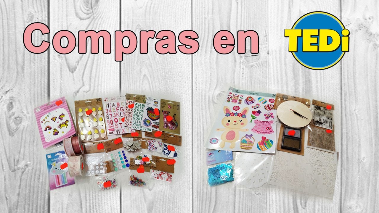 Haul compras Tedi manualidades y scrapbooking. Haul Tedi. Compras Tedi