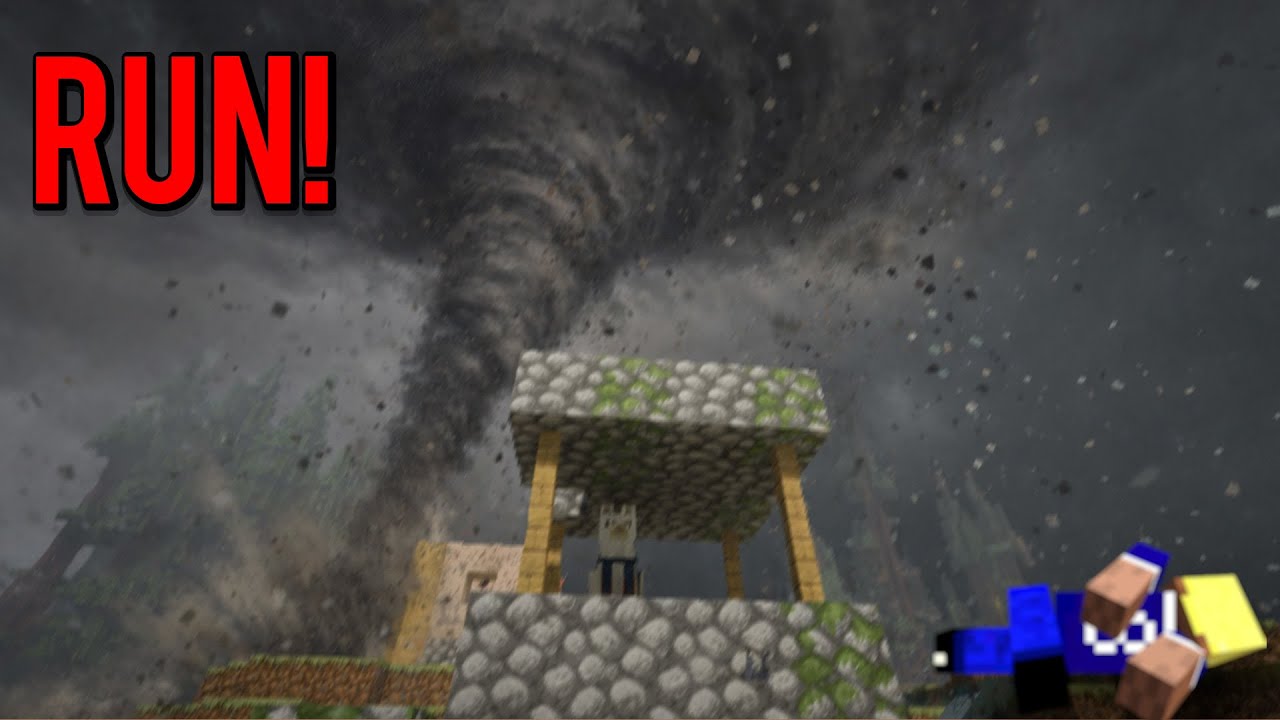 Minecraft, но торнадо движутся со скоростью 200 миль в час!