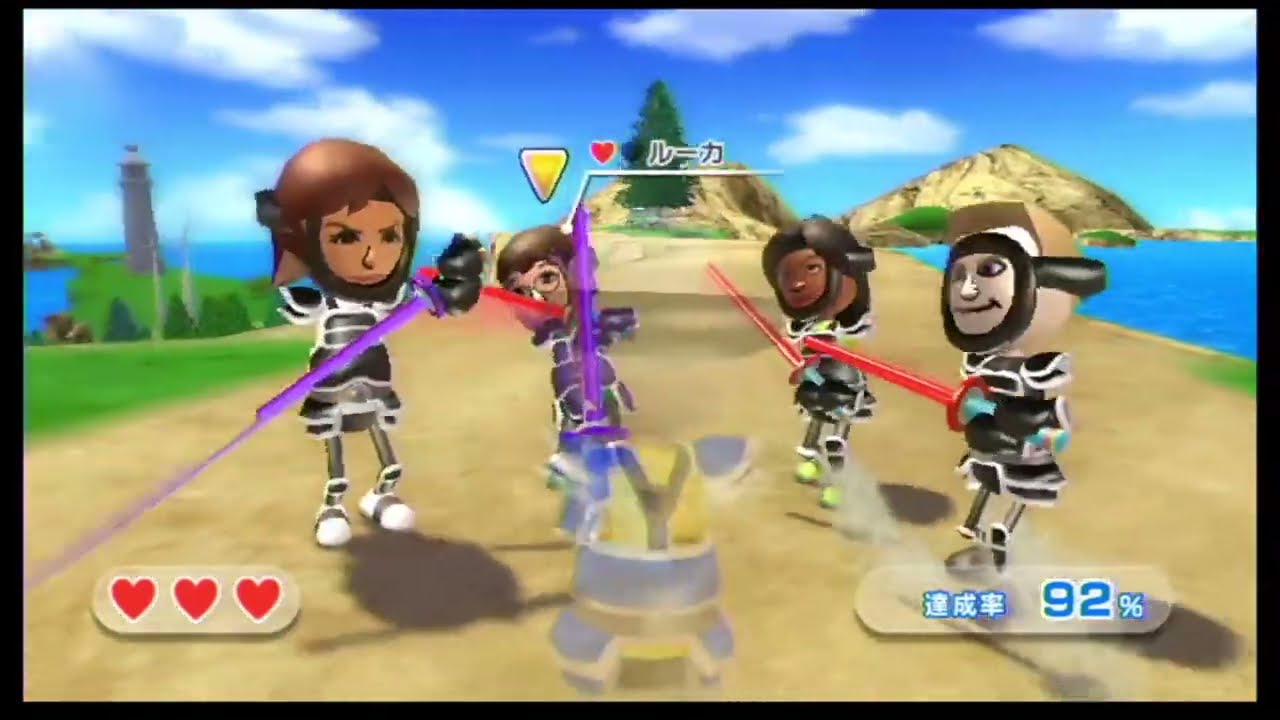 Wii Sports Resort （チャンバラ組み手）全ステージノーダメクリア後編
