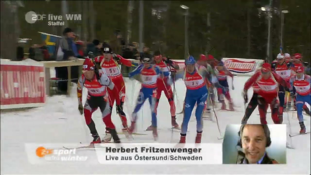 2008 Biathlon World Championships in Östersund  - Men's Relay - Gold for Russia, SIlver for Norway