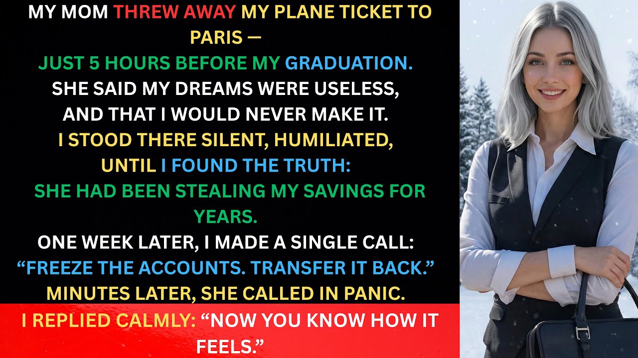 My Mom Threw Away My Plane Ticket to Paris — Only 5 Hours Before My Graduation Day