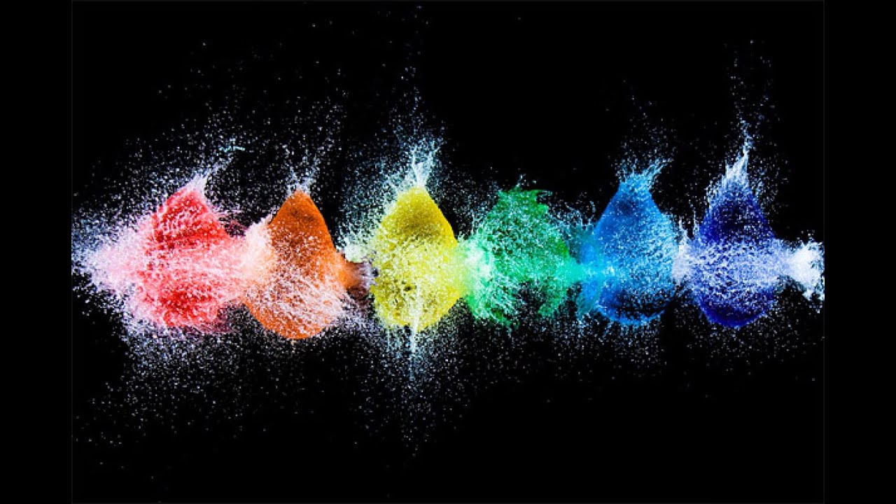 Explosion of Colors ( Slow Motion )