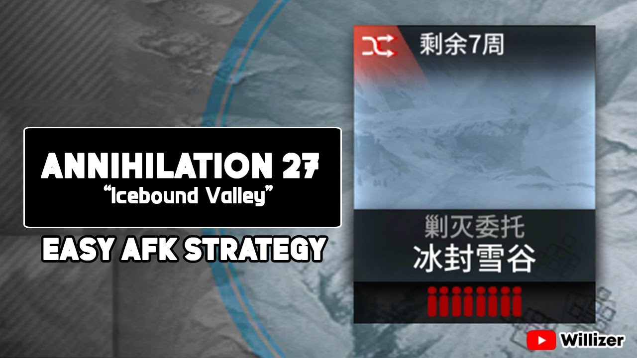 Annihilation 27 : Icebound Valley - Easy AFK Strategy (6 Operators)【Arknights】