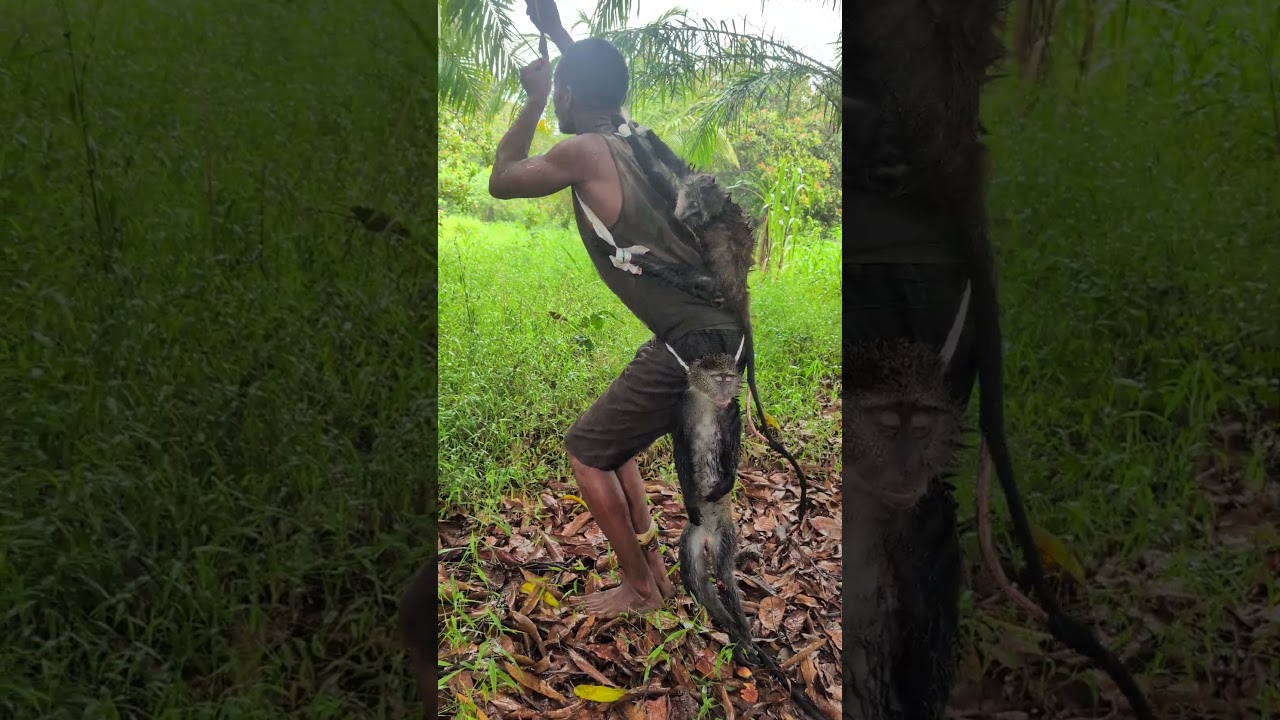Hadzabe hunters practicing ancient survival skills passed down for generations.