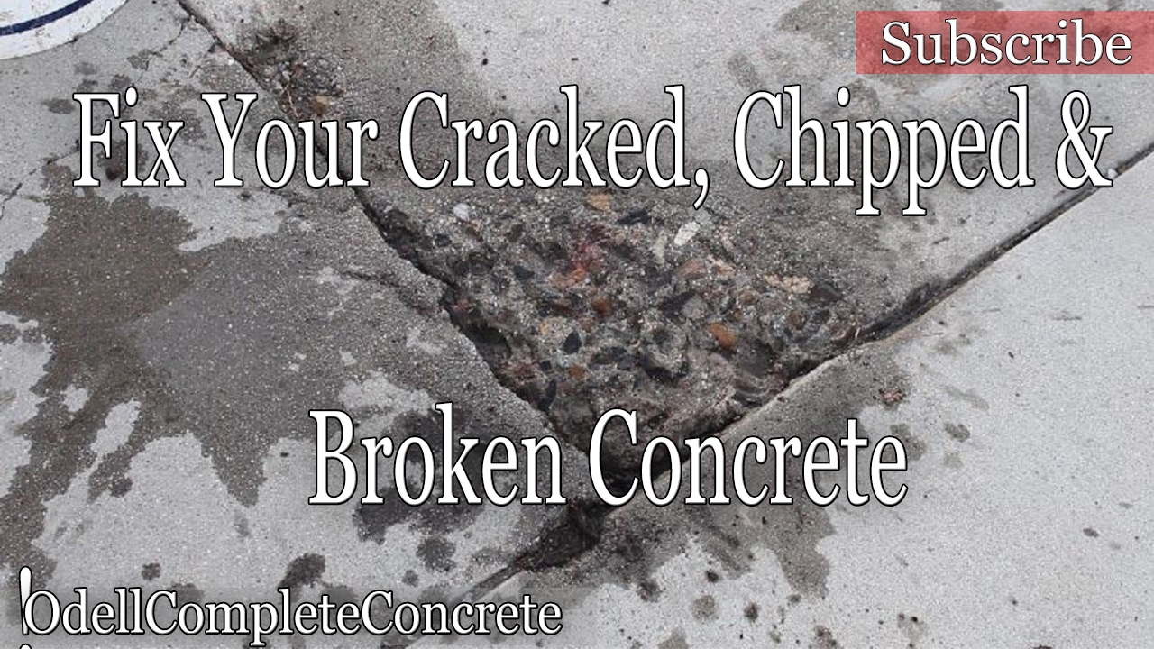How to fix or repair Chipped Cracked or Broken concrete!