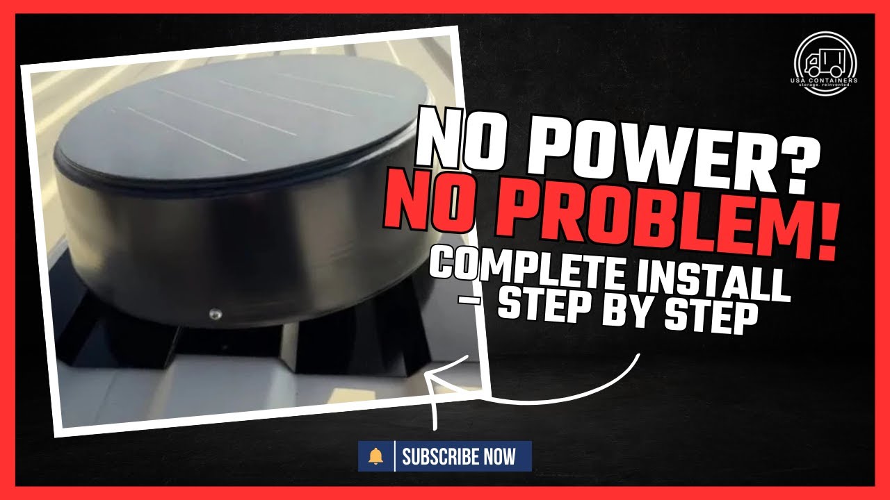 Solar-Powered Shipping Container Vent | USA Containers