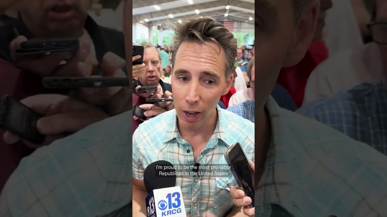 Josh Hawley explains why he no longer supports 'right to work'