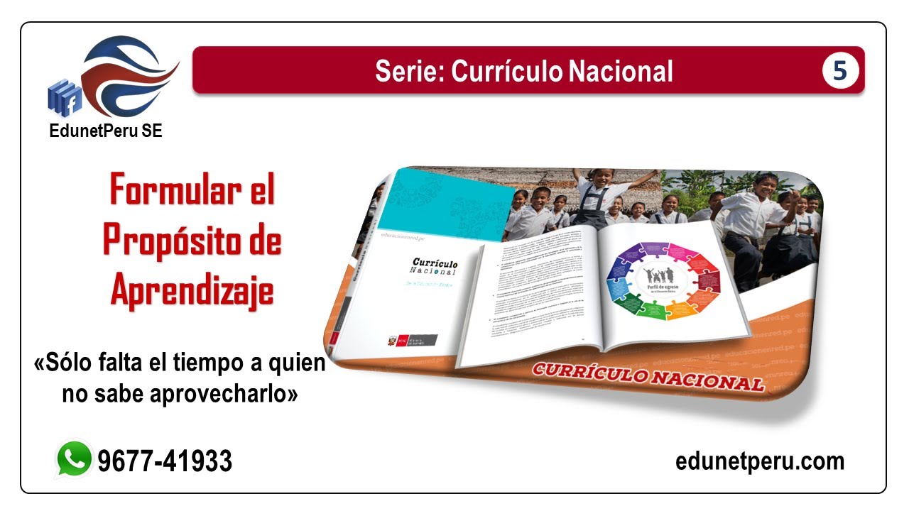 Formular un Propósito de Aprendizaje