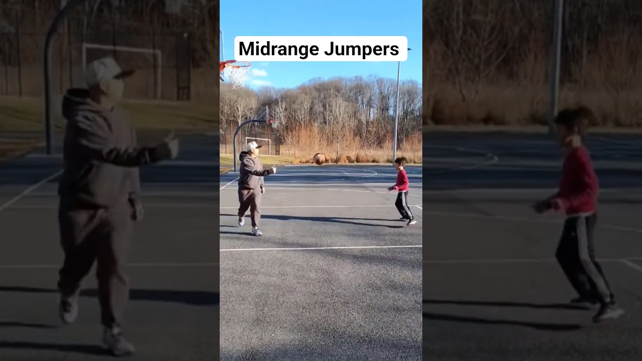 Father & Son Midrange WORK 🏀🔥 3 Jumpers in a Row! #bball #practice #family