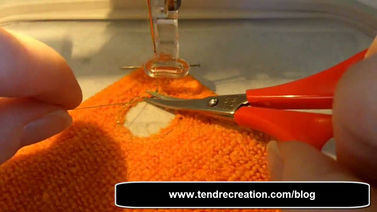 Tuto : Réaliser son torchon (broderie machine)
