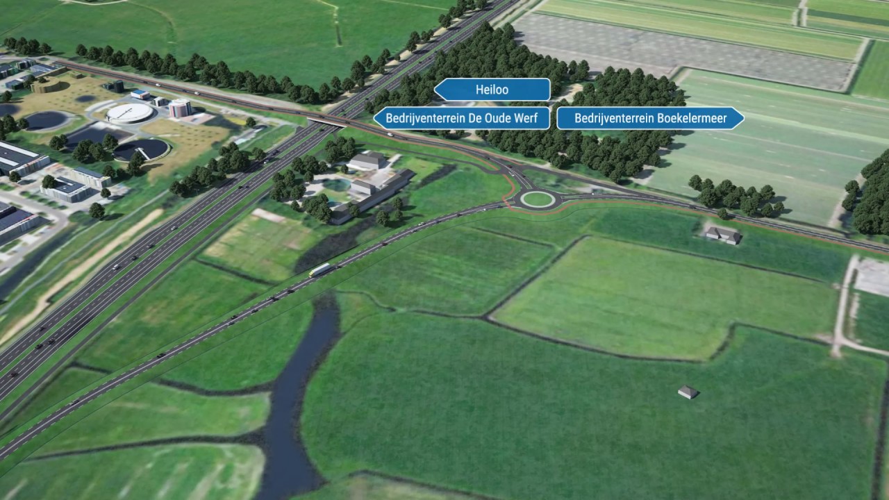Animatiefilm aansluiting A9 bij Heiloo