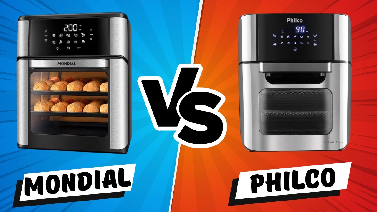 Qual a MELHOR Fritadeira AIR FRYER Oven 12 Litros? MONDIAL ou PHILCO? // Air Fryer MONDIAL vs PHILCO