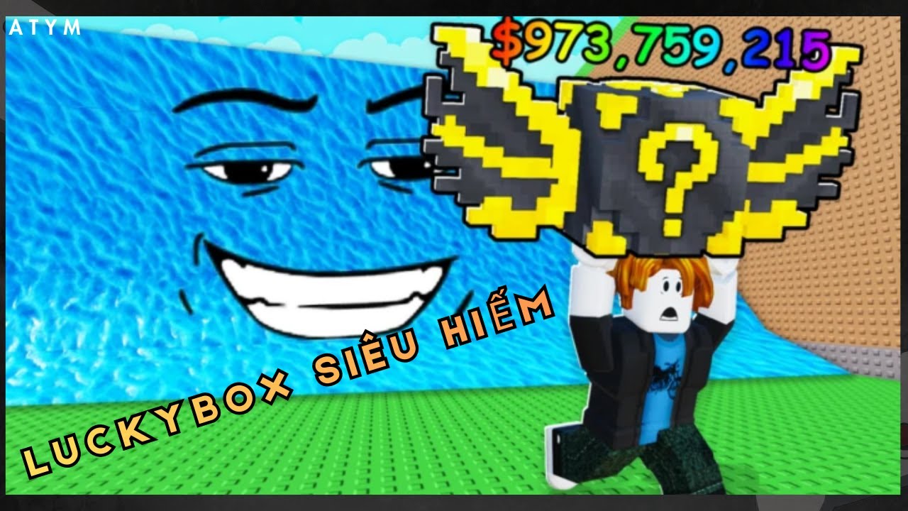 Thử Thách 😰 Vượt Qua Sóng Thần 🌊 Lấy lucky box siêu hiến Trong Roblox