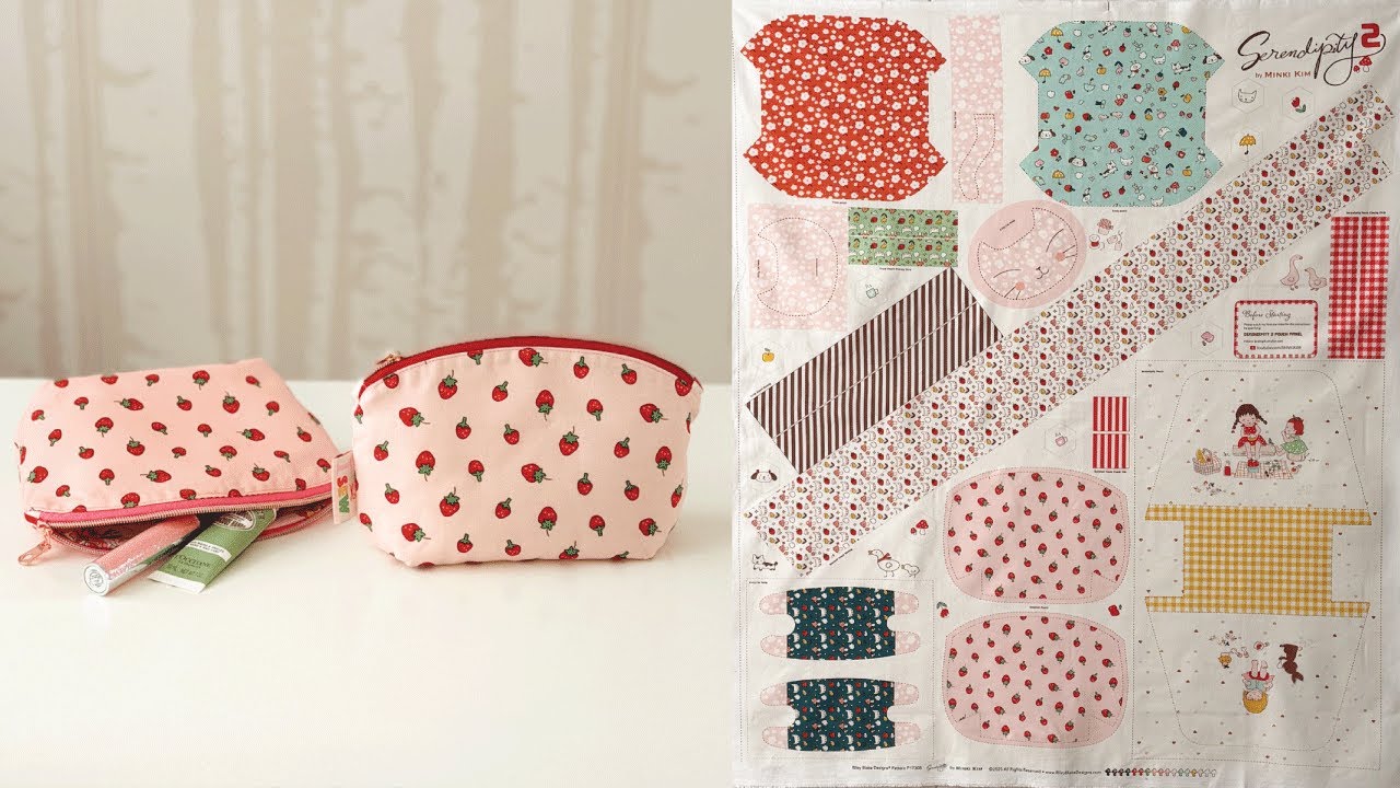 Serendipity Pouch Panel | Seashell Pouch (Beginner Friendly)