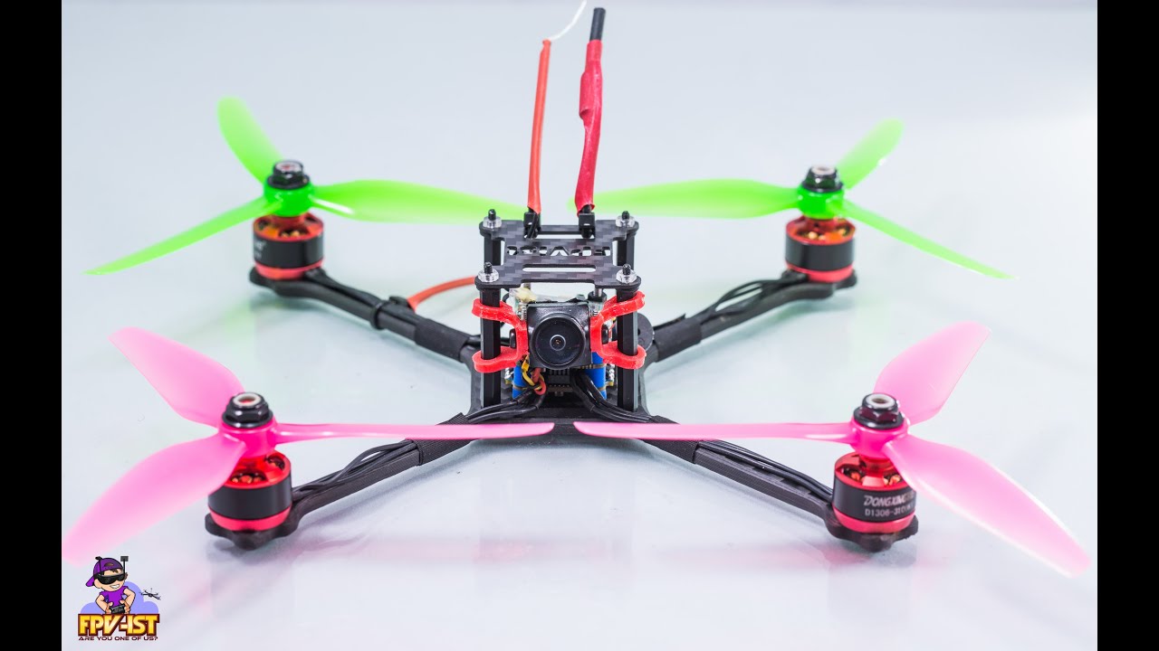 Smallest Race Frame from FPVist 184mm 18 grams 5 inch prop -super long flight time - DVR 4 Batteries