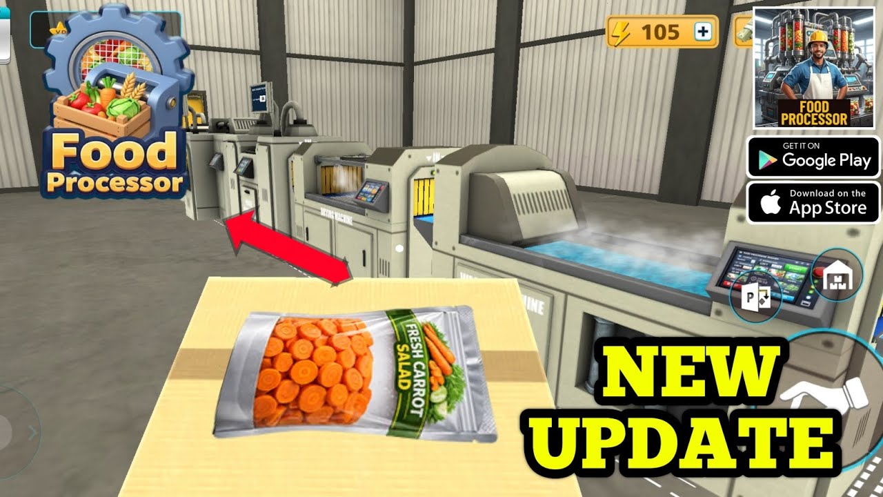 Food Process Factory Simulator New Update🔥– New Machines & Packaging | Android Gameplay 2026