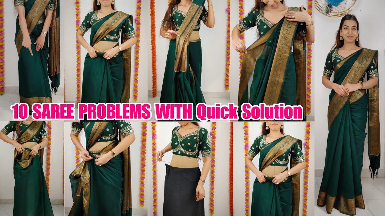 10 Saree Problems Beginners Always Face & Easy Solutions | Perfect Draping Tips