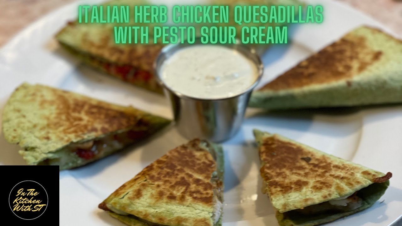 Quick and Simple Chicken Quesadillas | Italian Herb | Food Fusion | Recipe
