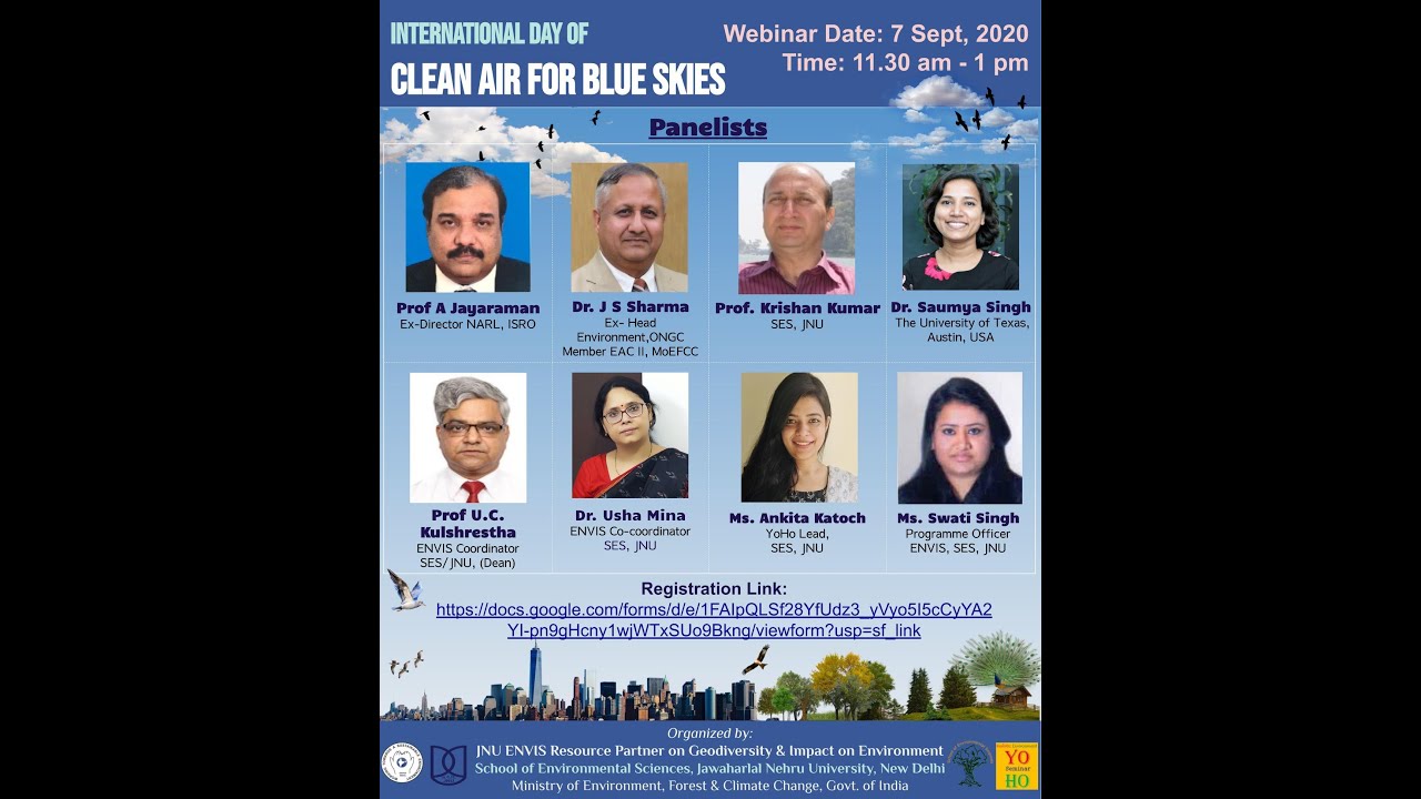 International Day of Clean Air for Blue Skies (UN) | JNU-ENVIS | SES, JNU