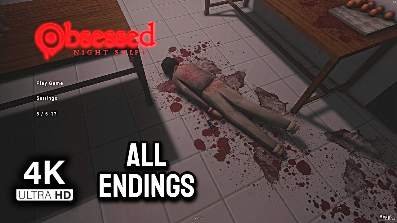Obsessed : Night Shift All Endings + Secret Items - Fried Rice Kiosk Simulator +Graphic Reshade