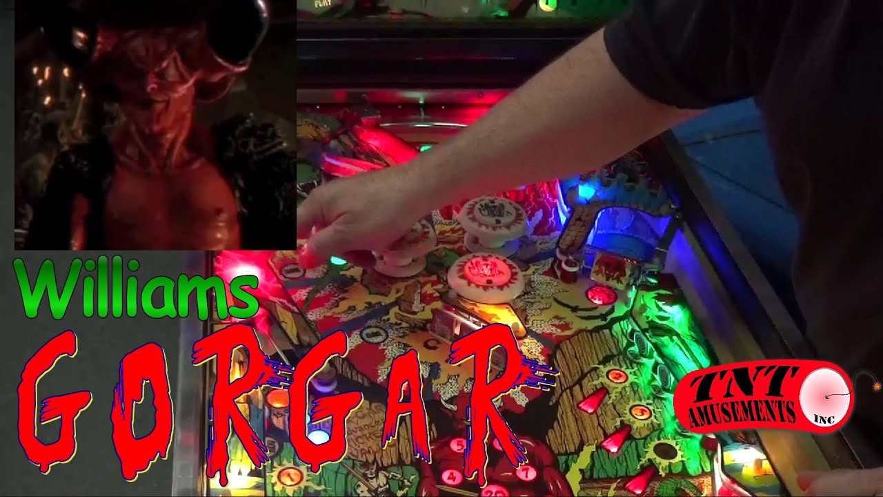 #832 Williams GORGAR Pinball Machine with LED Displays and extra Playfield Lights! TNT Amusements