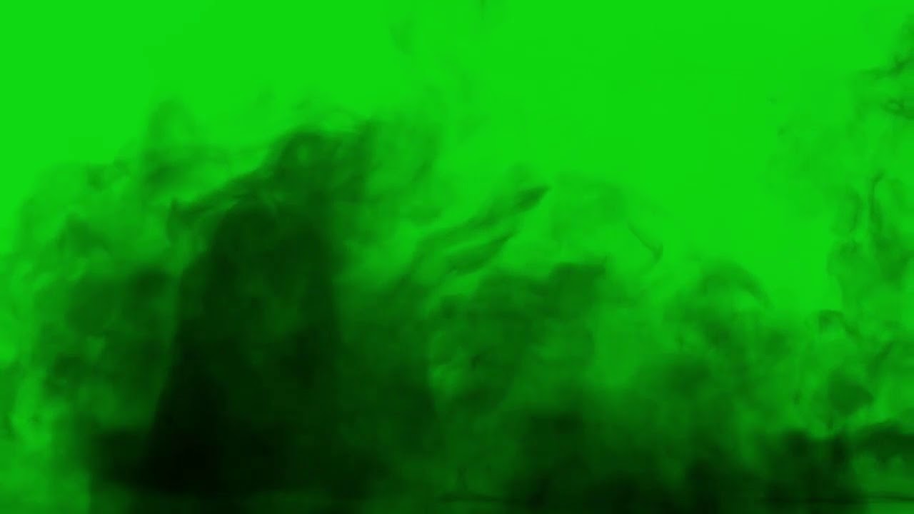 Black Smoke Green Screen Effect HD Video Free Footage!