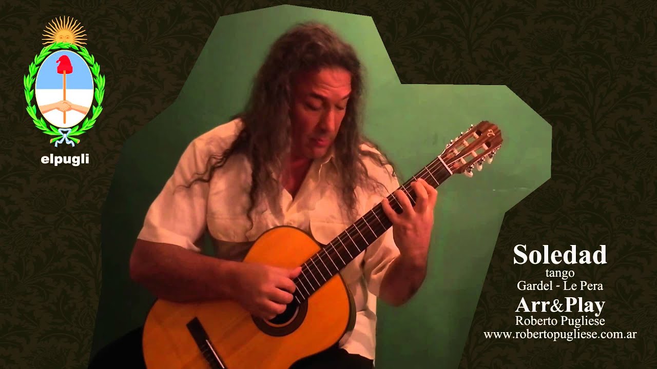Soledad - tango guitarra Roberto Pugliese - partitura online - mp3