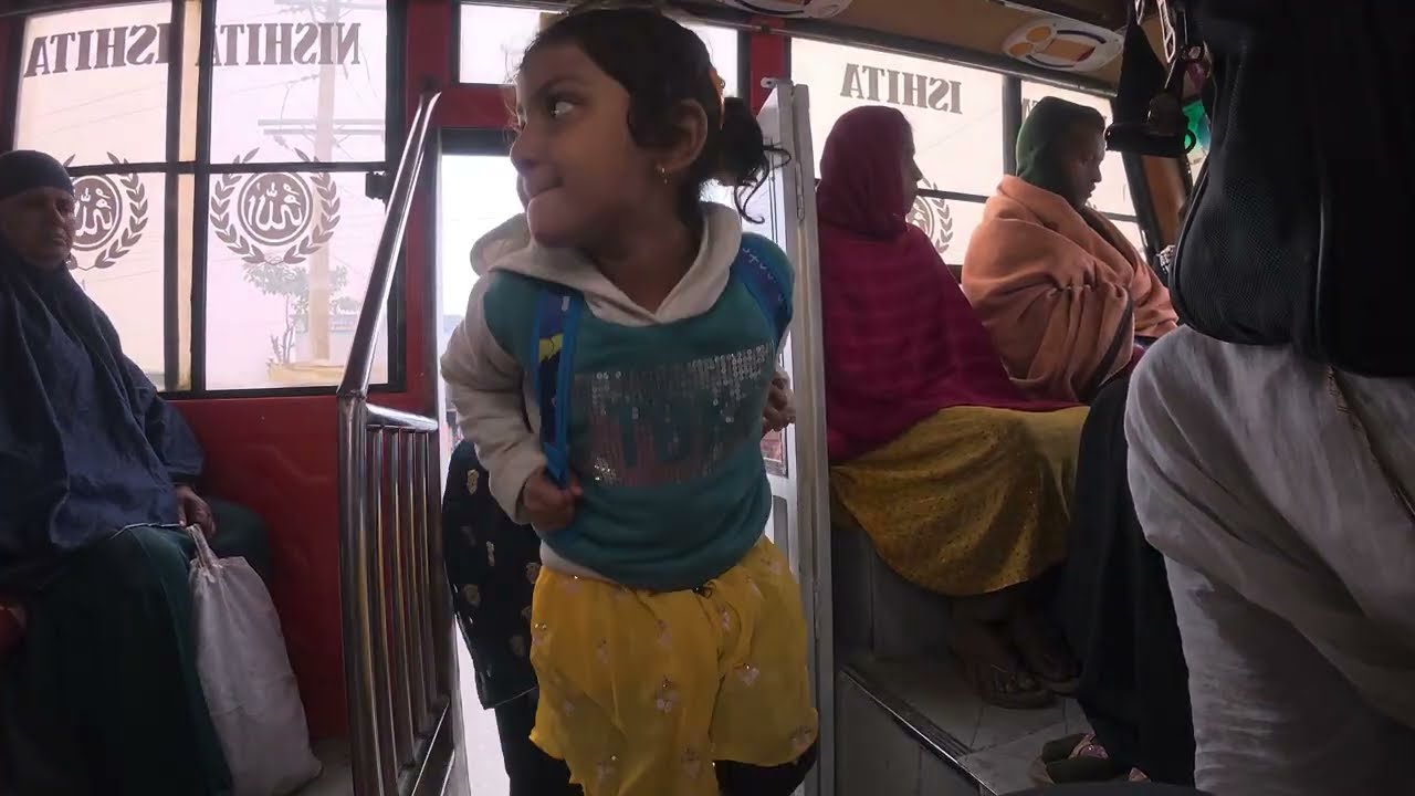 Overloaded Local Bus Journey on Poor Roads | Real Life Public Transport