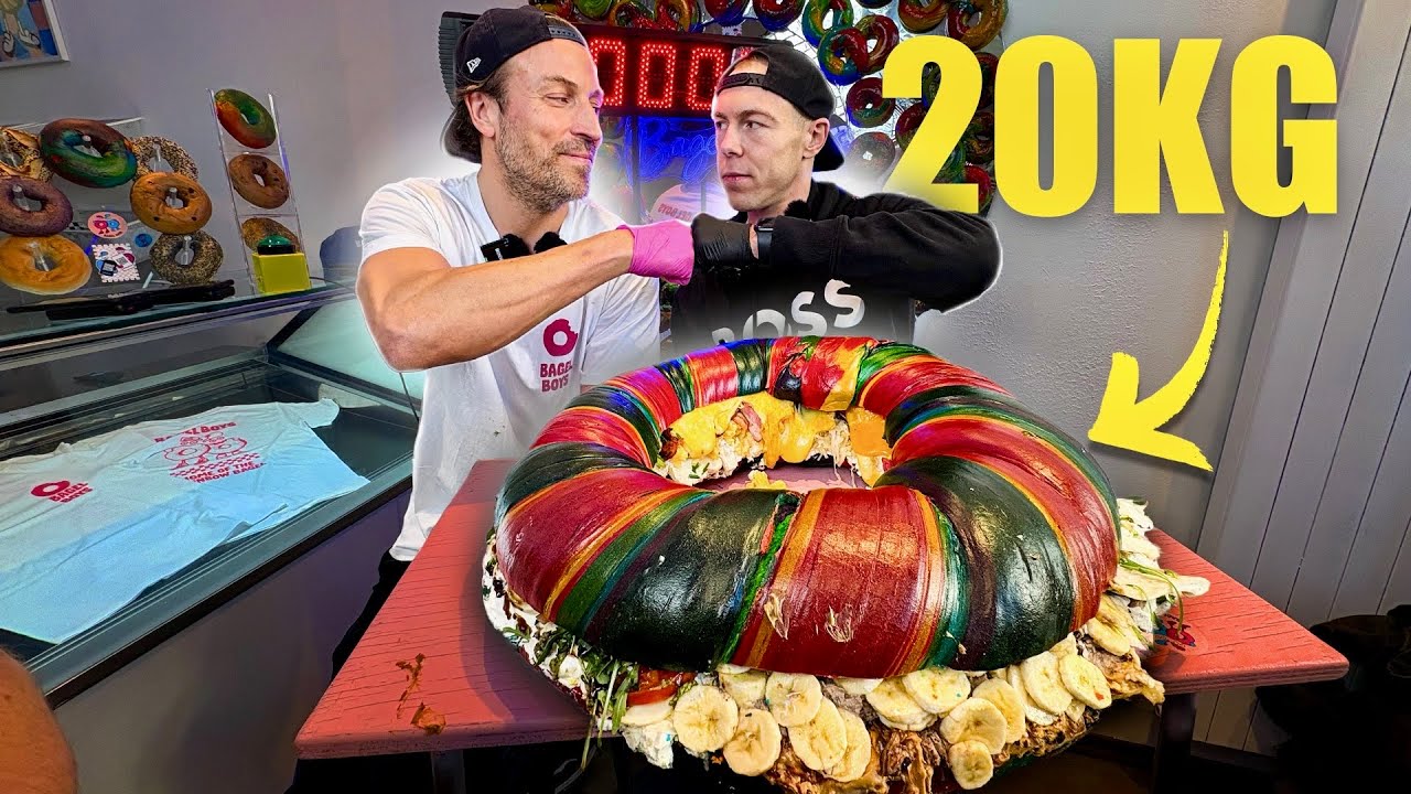 Weltrekord? 20KG Regenbogen Bagel - ist das überhaupt möglich?